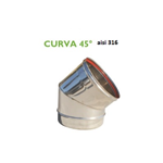 CURVA 45° INOX 316 L D 100